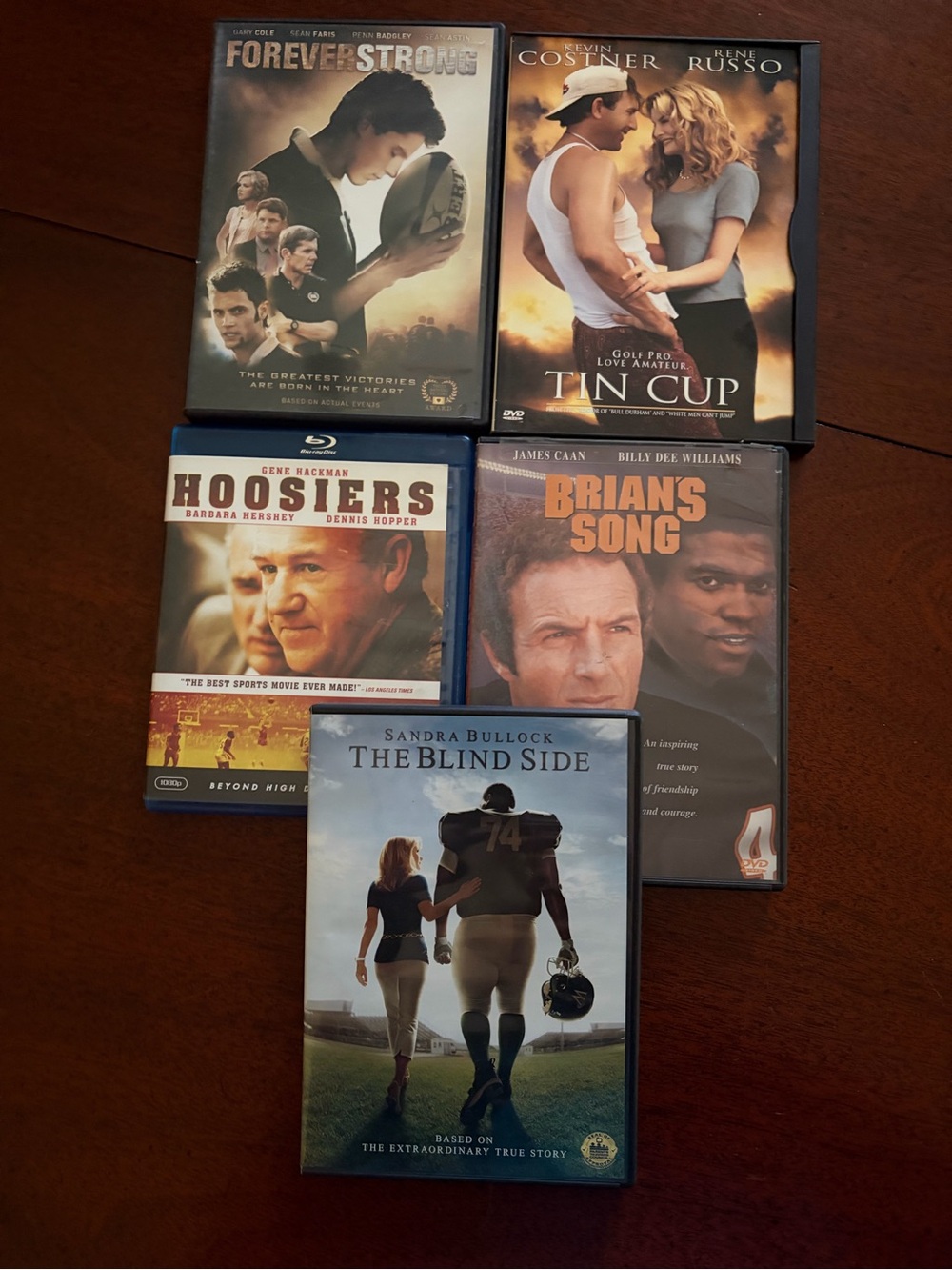 Lot of 5 DVDs Some of the Best Sports Movies Made